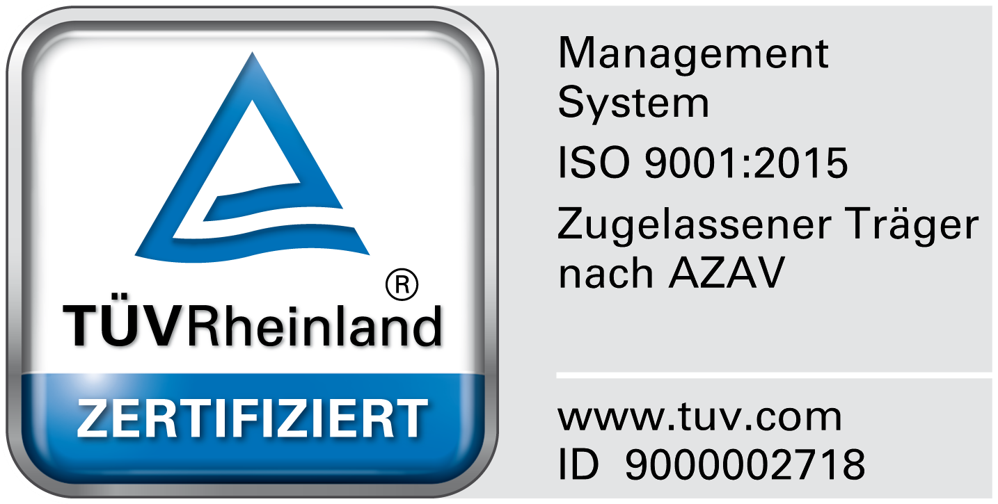 T�V Rheinland zertifiziert